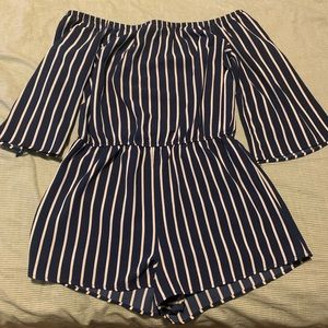 M Boutique Stripped Romper